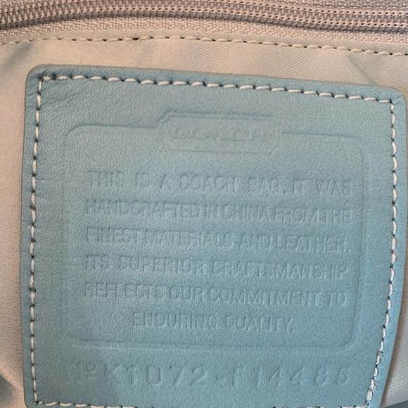 Coach blue bag - Picture 7 of 8